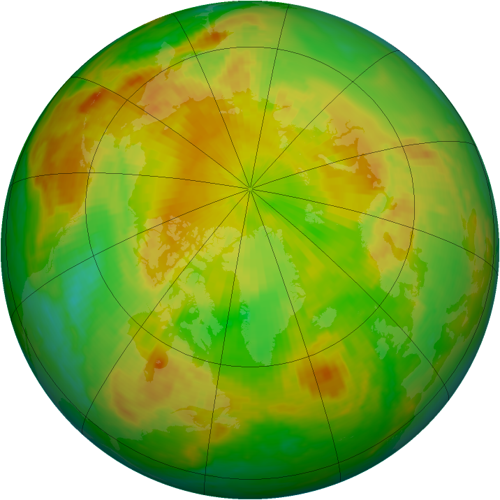 Arctic ozone map for 31 May 2003